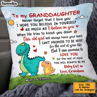 Personalized Grandson Dinosaur Pillow AG301 33O34 thumb 1