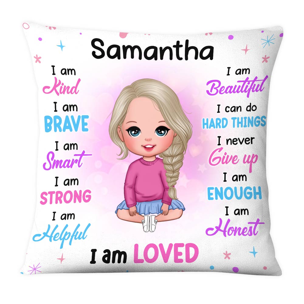 Personalized Pillow - Gift For Kids - I Am Kind....