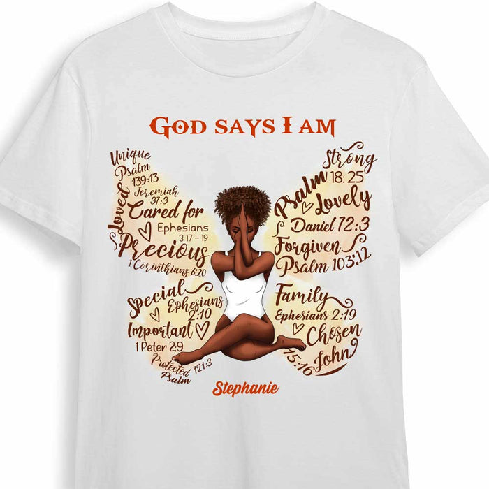 Personalized God Says I Am T Shirt AG266 58O34 1