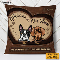 Personalized Dogs House  Leather Pillow T Shirt AG304 33O53 thumb 1