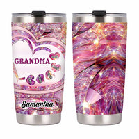 Personalized  Sparkling Sweet Heart Grandma Steel Tumbler SB54 33O47 thumb 1