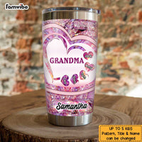 Personalized  Sparkling Sweet Heart Grandma Steel Tumbler SB54 33O47 thumb 1