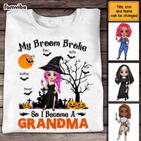 Personalized My Broom Broke So I Become A Grandma Shirt - Hoodie - Sweatshirt SB53 33O47 thumb 1