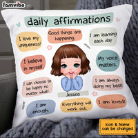 Personalized Kid Daily Affirmations Pillow SB53 85O34 thumb 1