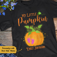 Personalized Pumpkin Halloween T Shirt JL161 85O58 thumb 1