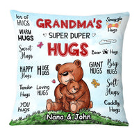 Personalized Grandma Super Duper Hugs Pillow SB64 33O28 thumb 1