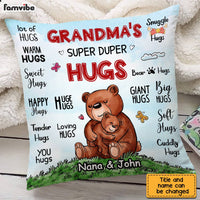 Personalized Grandma Super Duper Hugs Pillow SB64 33O28 thumb 1