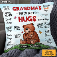 Personalized Grandma Super Duper Hugs Pillow SB64 33O28 thumb 1