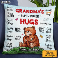 Personalized Grandma Super Duper Hugs Pillow SB64 33O28 thumb 1