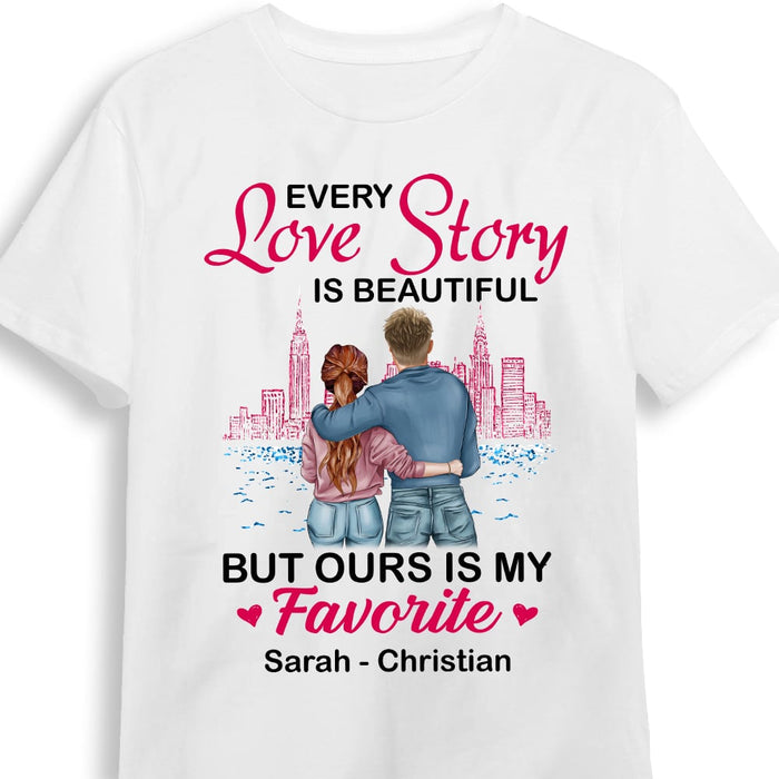 Personalized Couple Every Love Story Is Beautiful T Shirt - Hoodie - Sweatshirt SB61 32O53 1