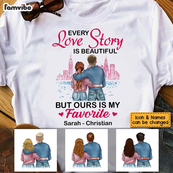 Personalized Couple Every Love Story Is Beautiful T Shirt - Hoodie - Sweatshirt SB61 32O53 1