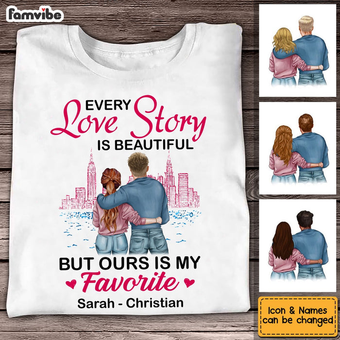 Personalized Couple Every Love Story Is Beautiful T Shirt - Hoodie - Sweatshirt SB61 32O53 1