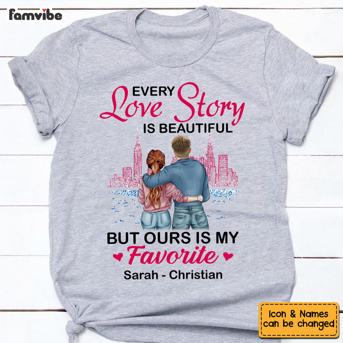 Personalized Couple Every Love Story Is Beautiful T Shirt - Hoodie - Sweatshirt SB61 32O53 1