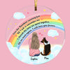 Personalized Dog Mom Memo Rainbow Bridge Circle Ornament SB61 85O28 1