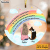 Personalized Dog Mom Memo Rainbow Bridge Circle Ornament SB61 85O28 1