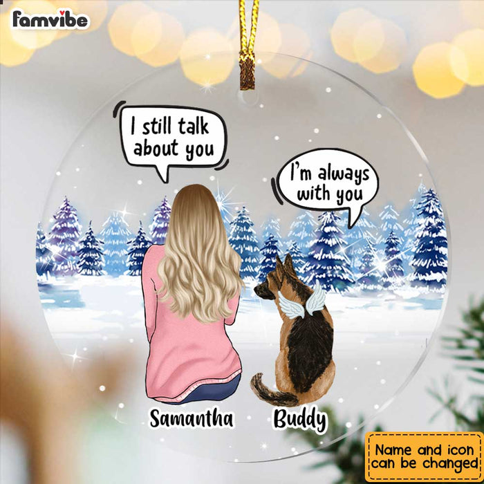 Personalized Dog Mom Memo Conversation Circle Ornament SB62 85O47 1
