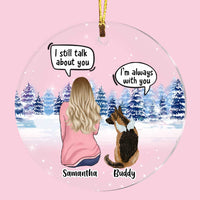 Personalized Dog Mom Memo Conversation Circle Ornament SB62 85O47 thumb 1