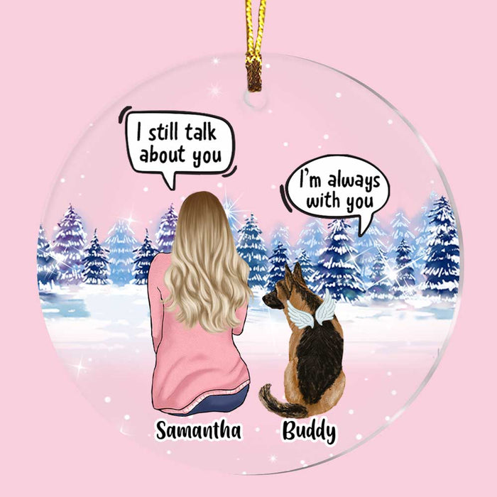 Personalized Dog Mom Memo Conversation Circle Ornament SB62 85O47 1