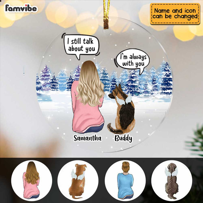 Personalized Dog Mom Memo Conversation Circle Ornament SB62 85O47 1