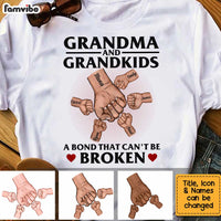 Personalized Grandma Grandkids A Bond Cant Be Broken Shirt - Hoodie - Sweatshirt SB81 33O34 thumb 1