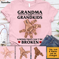 Personalized Grandma Grandkids A Bond Cant Be Broken Shirt - Hoodie - Sweatshirt SB81 33O34 thumb 1