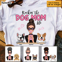 Personalized Rockin' The Dog Mom Life Shirt - Hoodie - Sweatshirt SB64 23O53 thumb 1