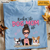 Personalized Rockin' The Dog Mom Life Shirt - Hoodie - Sweatshirt SB64 23O53 1