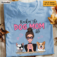 Personalized Rockin' The Dog Mom Life Shirt - Hoodie - Sweatshirt SB64 23O53 thumb 1