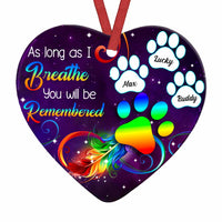 Personalized Dog Memo MDF Heart Ornament SB81 32O34 thumb 1