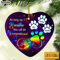 Personalized Dog Memo MDF Heart Ornament SB81 32O34 thumb 1