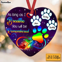 Personalized Dog Memo MDF Heart Ornament SB81 32O34 thumb 1