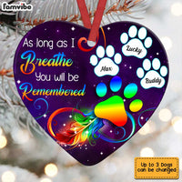 Personalized Dog Memo MDF Heart Ornament SB81 32O34 thumb 1