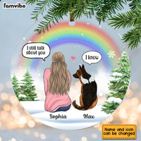 Personalized Dog Mom Memo Acrylic Circle Ornament SB72 32O28 thumb 1