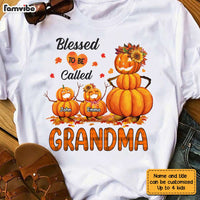 Personalized Blessed To Be Call Grandma Pumpkin Shirt - Hoodie - Sweatshirt SB71 33O28 thumb 1