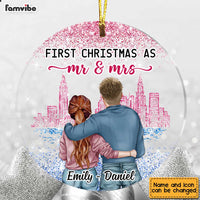 Personalized Couple Together Since Circle Ornament SB74 30O47 thumb 1