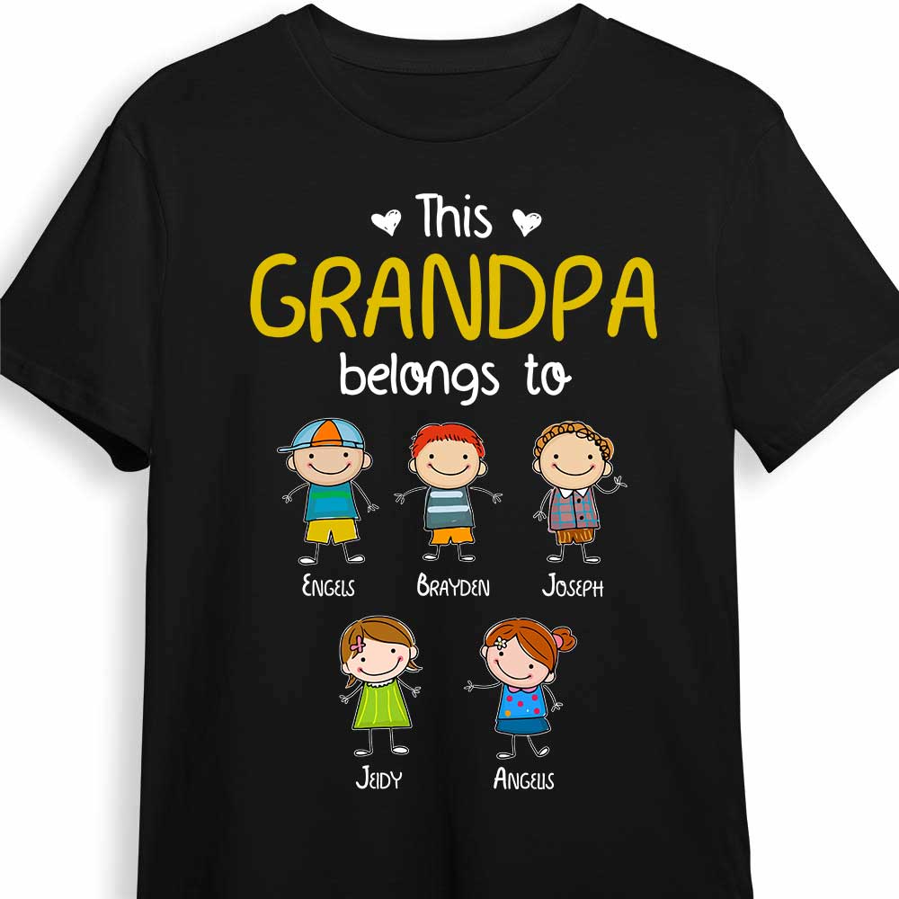 Personalized This Grandpa Belongs To Shirt SB72 30O34 Primary Mockup