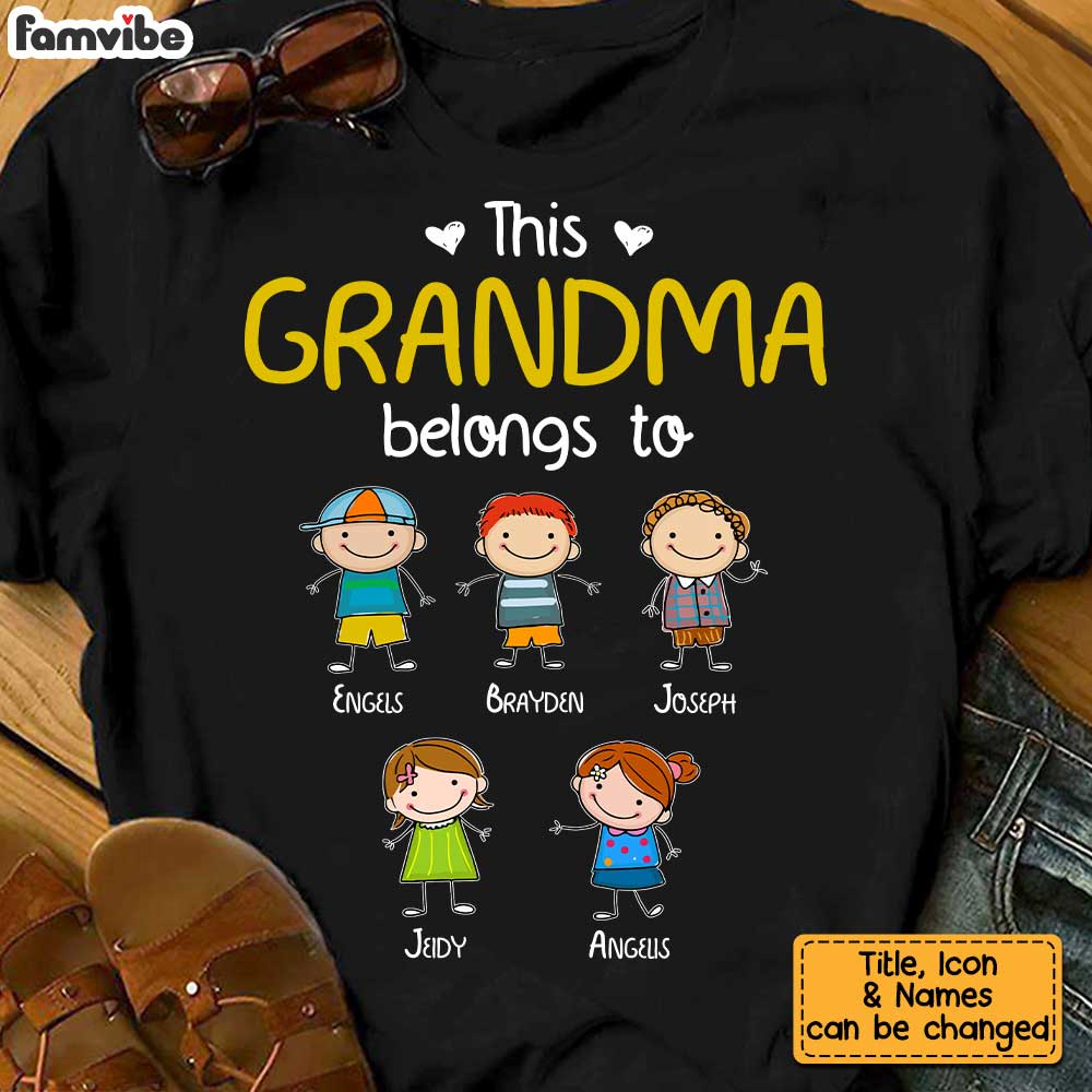 Personalized This Grandma Belongs To Shirt SB74 30O34 Primary Mockup