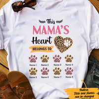 Personalized Dog Cat Mom Grandma Heart Belong To T Shirt MR201 95O47 thumb 1