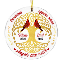 Personalized Memo Cardinal Are Near Circle Ornament SB76 30O53 thumb 1
