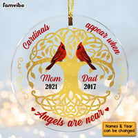 Personalized Memo Cardinal Are Near Circle Ornament SB76 30O53 thumb 1