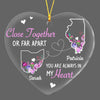 Personalized Long Distance Heart Ornament SB83 85O34 1