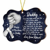 Personalized This Christmas I'll Be Snuggled Up From The Bump New Dad Benelux Ornament SB83 58O47 thumb 1
