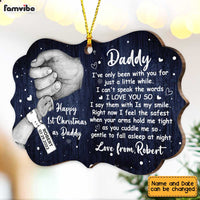 Personalized This Christmas I'll Be Snuggled Up From The Bump New Dad Benelux Ornament SB83 58O47 thumb 1