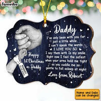 Personalized This Christmas I'll Be Snuggled Up From The Bump New Dad Benelux Ornament SB83 58O47 thumb 1