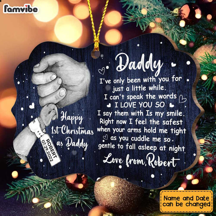 Personalized This Christmas I'll Be Snuggled Up From The Bump New Dad Benelux Ornament SB83 58O47 1
