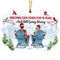 Personalized Annoying Each Other For Years And Going Strong Benelux Ornament SB81 58O47 thumb 1