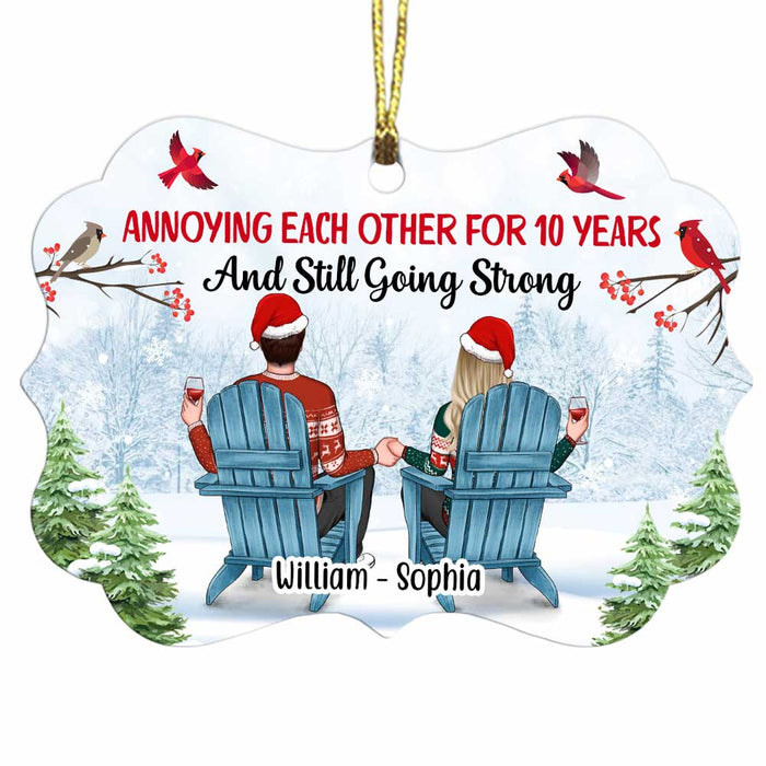 Personalized Annoying Each Other For Years And Going Strong Benelux Ornament SB81 58O47 1