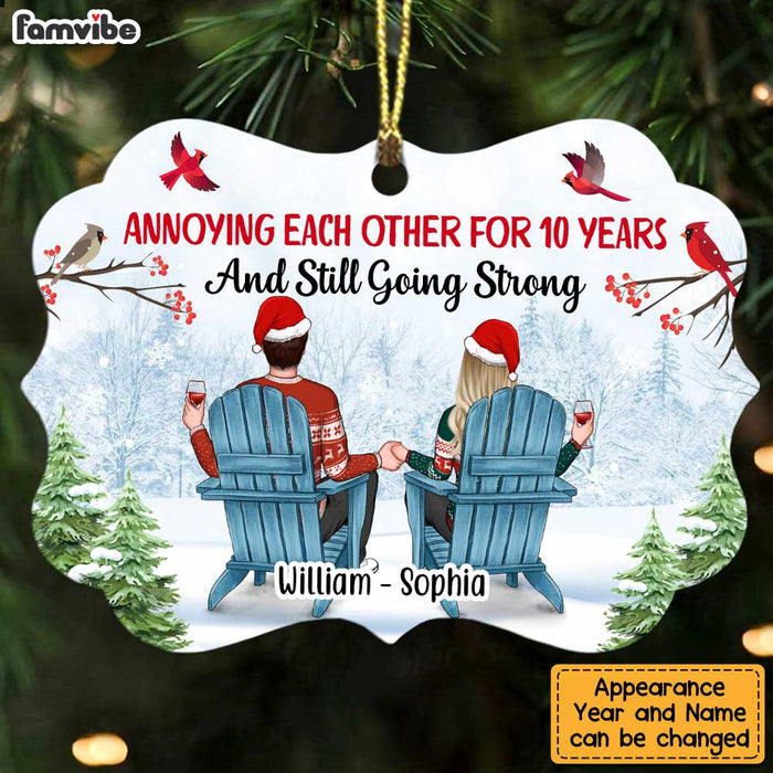Personalized Annoying Each Other For Years And Going Strong Benelux Ornament SB81 58O47 1