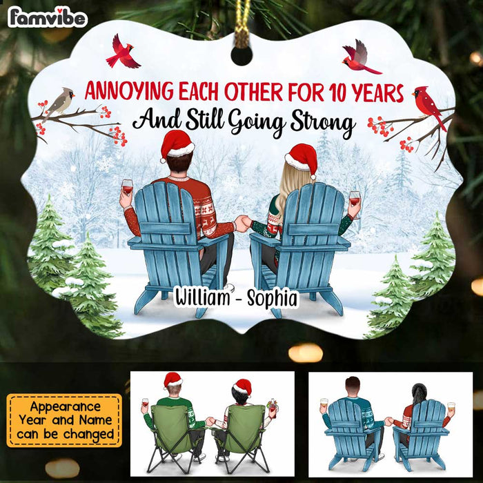 Personalized Annoying Each Other For Years And Going Strong Benelux Ornament SB81 58O47 1