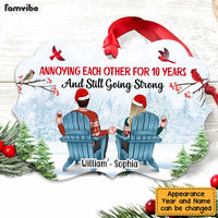 Personalized Annoying Each Other For Years And Going Strong Benelux Ornament SB81 58O47 thumb 1